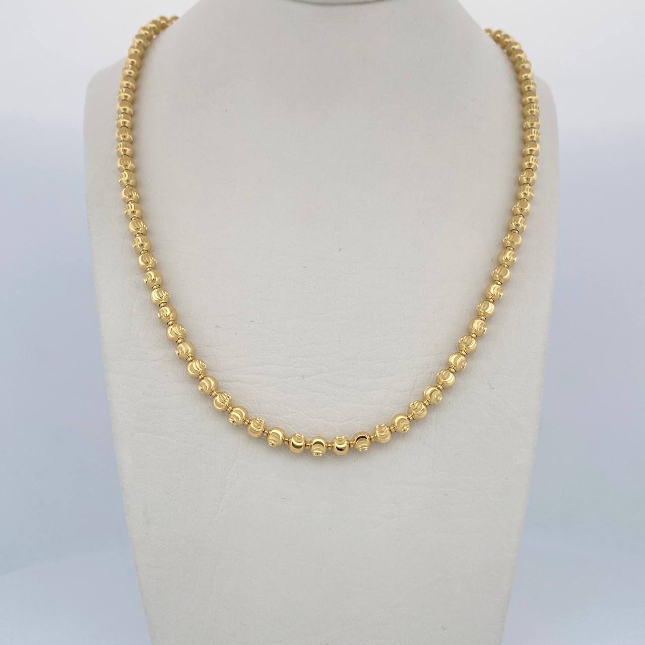 Cadena Militar 29gr / 65.8cm / Nac.Esp. Oro 18K $