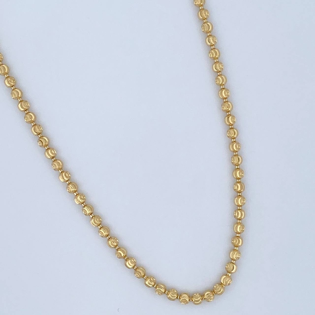 Cadena Militar 21.7gr / 65cm / Nac.Esp. Oro 18K $
