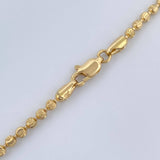 Cadena Militar 22.2gr / 65.5cm / Nac.Esp. Oro 18K &