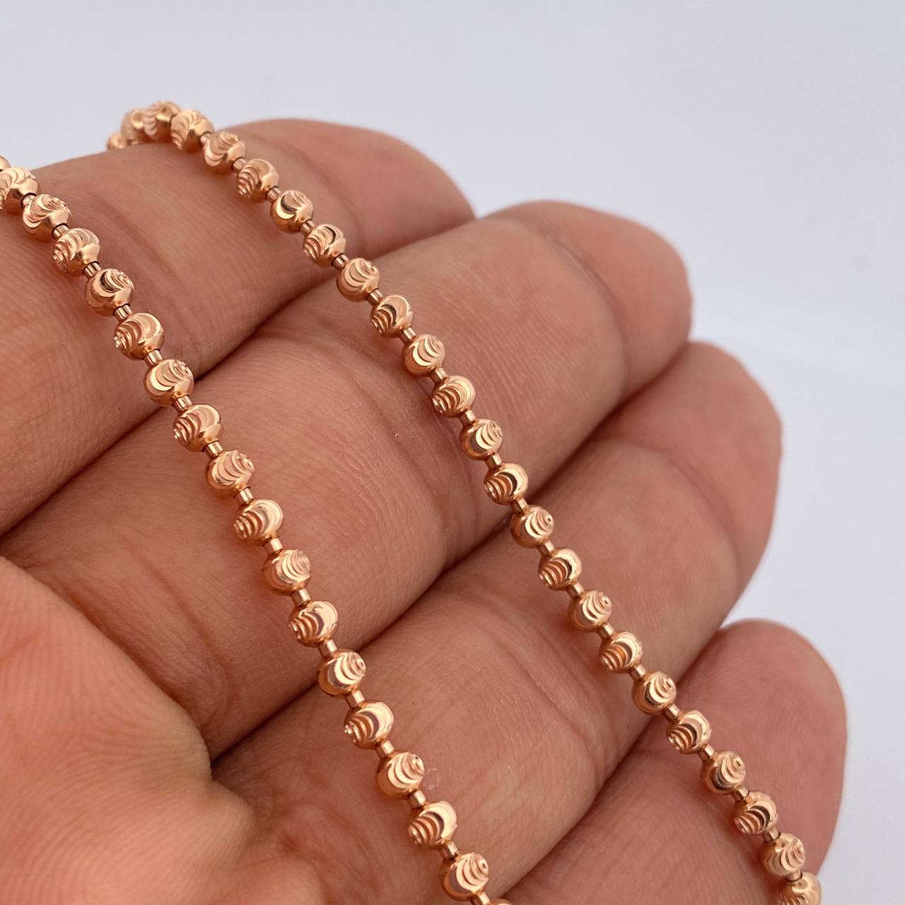 Cadena Militar 16.4gr / 50.5cm / Nac.Esp. Oro 18K $