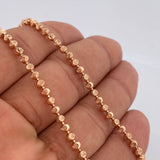 Cadena Militar 16.4gr / 50.5cm / Nac.Esp. Oro 18K $