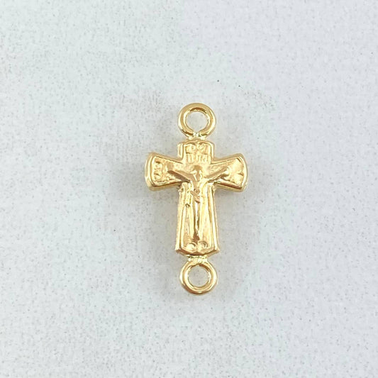 Herraje Cruz Cristo 0.4gr / 1.7cm / Oro Amarillo 18K ©