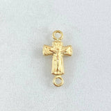 Herraje Cruz Cristo 0.4gr / 1.7cm / Oro Amarillo 18K ©