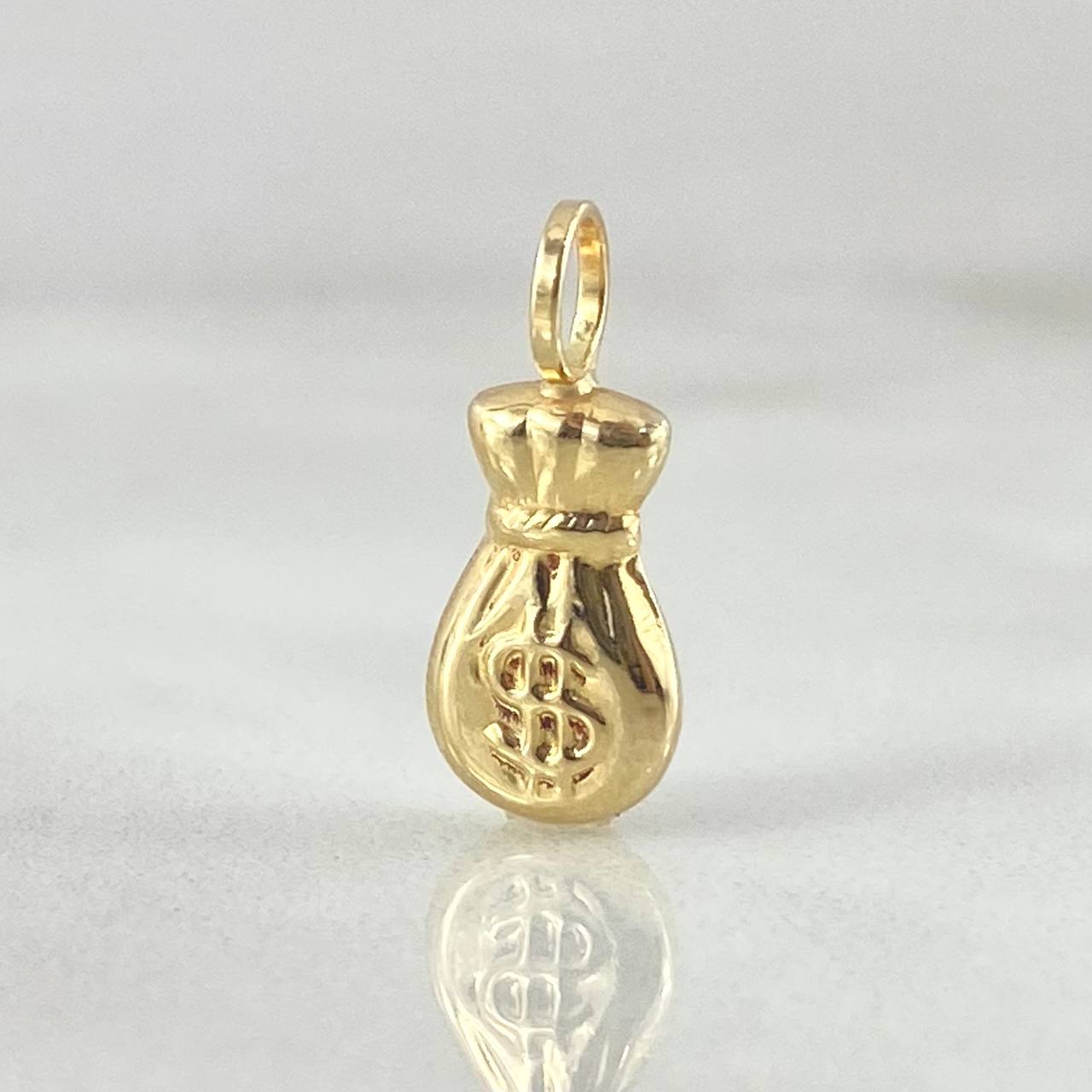 Dije Bolsa De Dinero 0.4gr / 1.6cm / Oro 18K ©