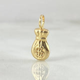 Dije Bolsa De Dinero 0.4gr / 1.6cm / Oro 18K ©