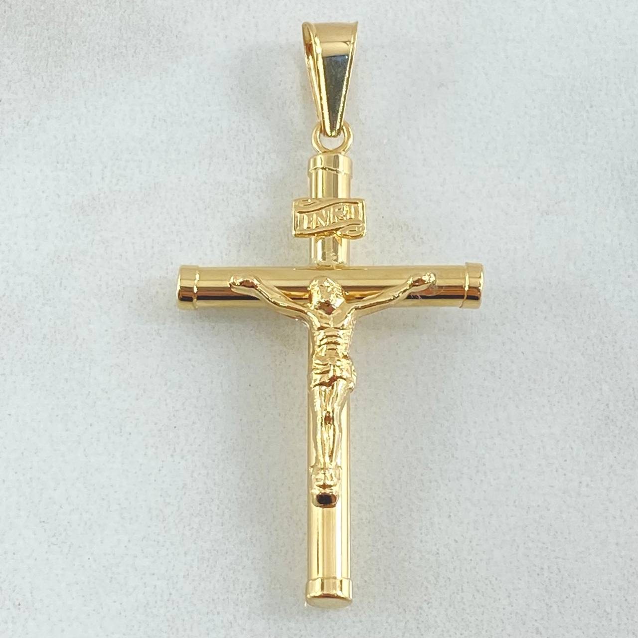 Dije Cruz Cristo 1.7gr / 4.2cm / Oro Amarillo 18K ©