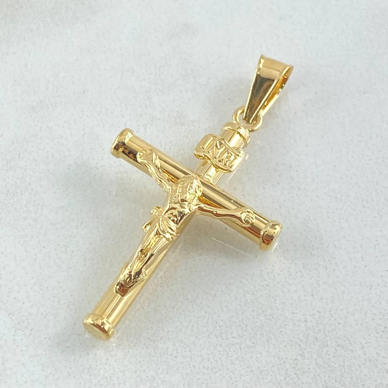 Dije Cruz Cristo 1.25gr / 3.5cm / Oro Amarillo 18K *