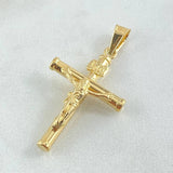 Dije Cruz Cristo 1.25gr / 3.5cm / Oro Amarillo 18K *