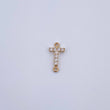 Herraje Letra T 0.25gr / 1cm / Circones Blancos Oro Amarillo 18K &