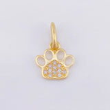 Dije Huella 0.65gr / 1.5cm / Oro Amarillo 18K