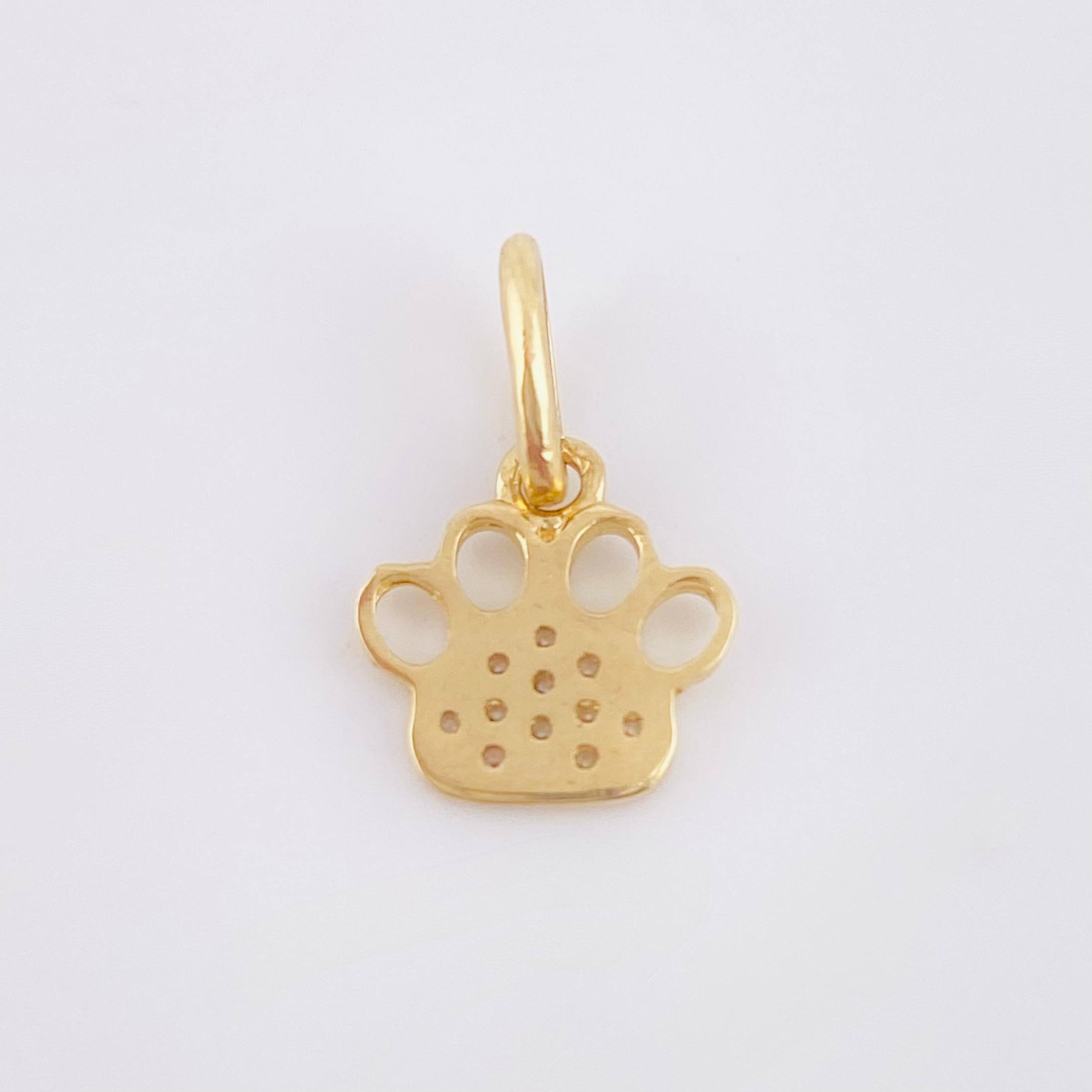 Dije Huella 0.65gr / 1.5cm / Oro Amarillo 18K