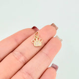 Dije Huella 0.65gr / 1.5cm / Oro Amarillo 18K