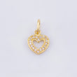 Dije Silueta Corazon 0.75gr / 1.5cm / Oro Amarillo 18K *