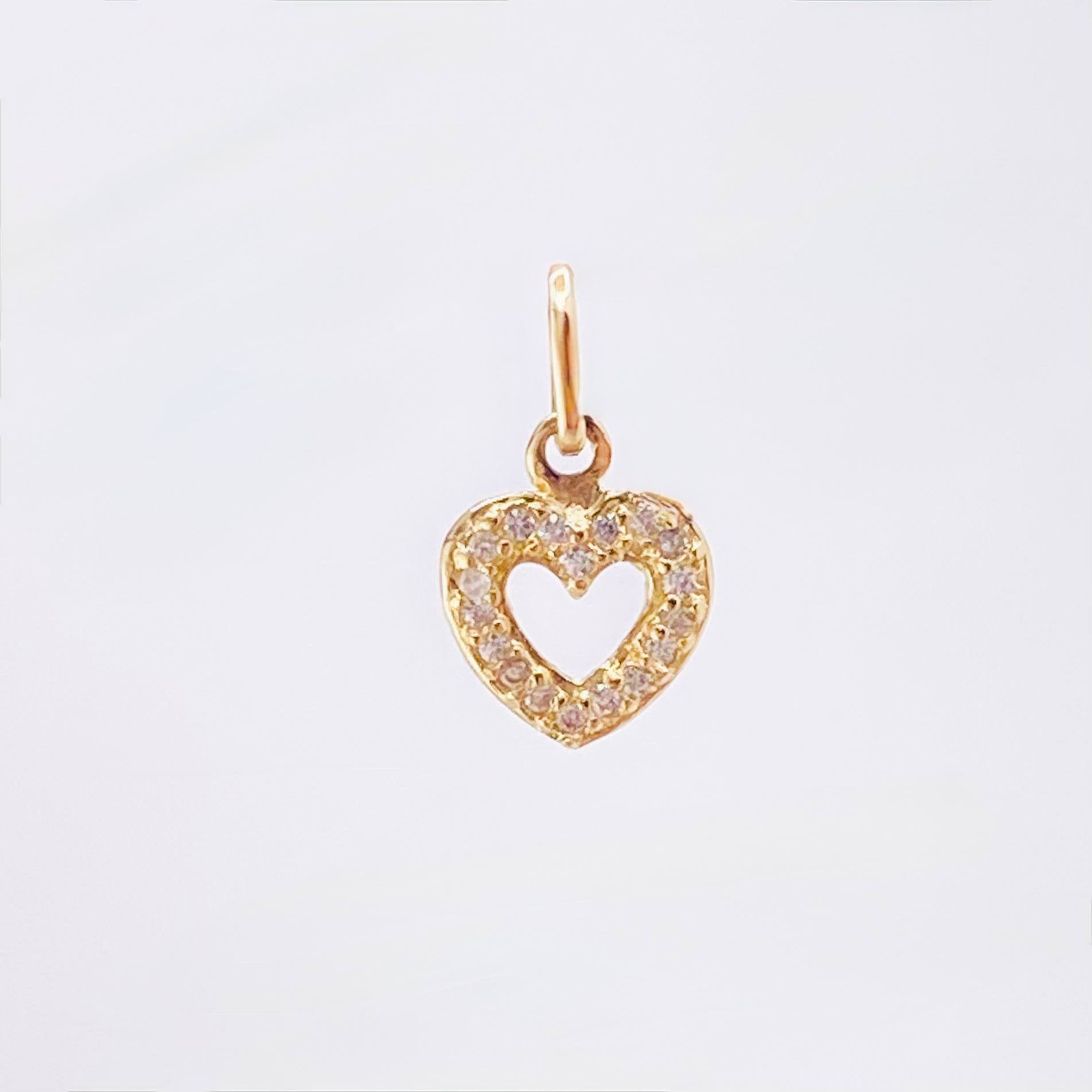 Dije Silueta Corazon 0.7gr / 1.5cm / Oro Amarillo 18K
