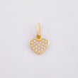 Dije Corazon Tupido 0.7gr / 1.5cm / Oro Amarillo 18K