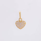 Dije Corazon Tupido 0.7gr / 1.5cm / Oro Amarillo 18K