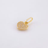 Dije Corazon Tupido 0.7gr / 1.5cm / Oro Amarillo 18K