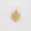 Dije Corazon Tupido 0.9gr / 1.5cm / Oro Amarillo 18K ©