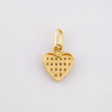 Dije Corazon Tupido 0.9gr / 1.5cm / Oro Amarillo 18K ©