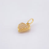 Dije Corazon Tupido 0.9gr / 1.5cm / Oro Amarillo 18K ©