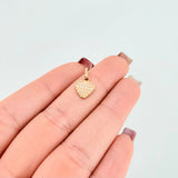 Dije Corazon Tupido 0.9gr / 1.5cm / Oro Amarillo 18K ©