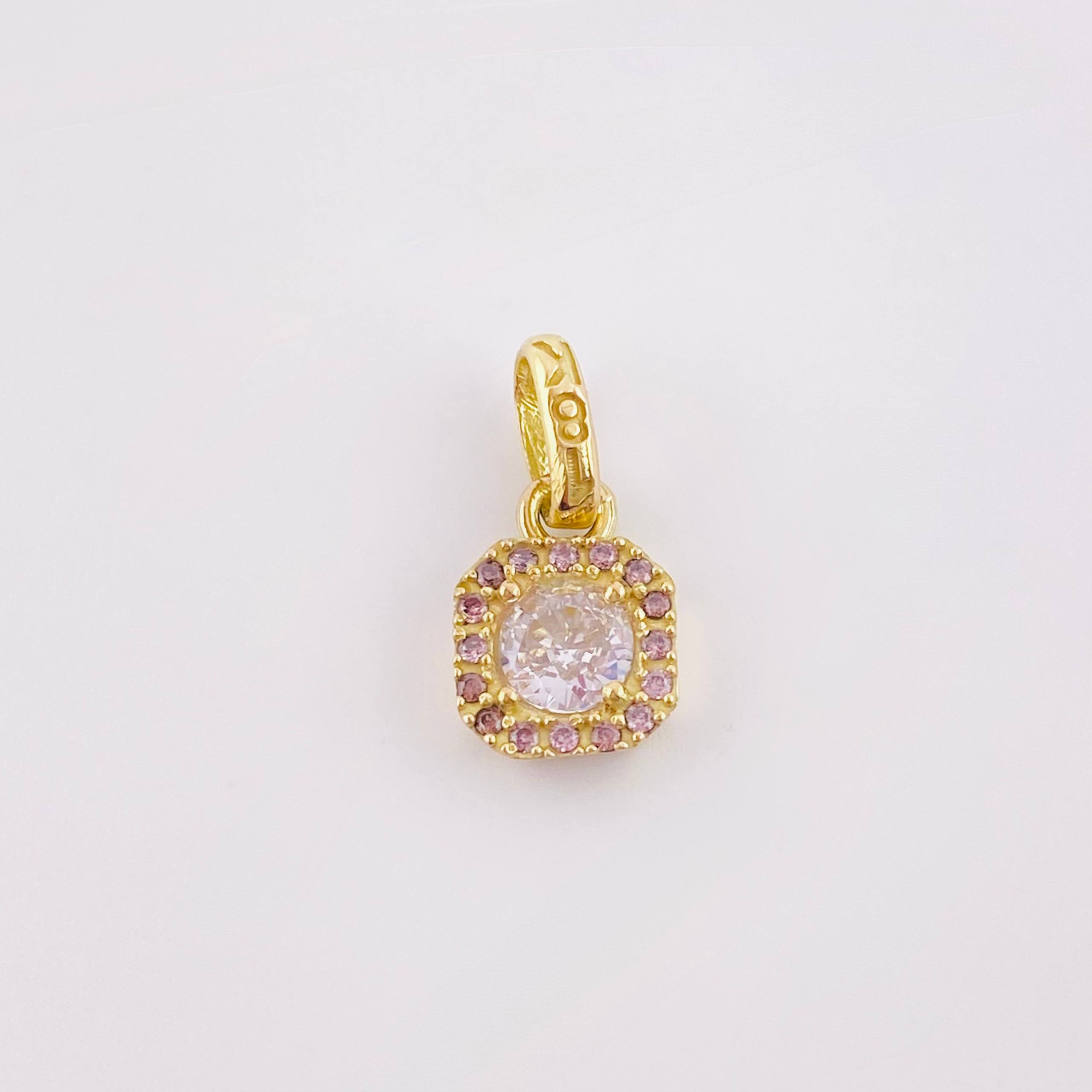 Dije Rombo Tupido 1.05gr / 1.3cm / Oro Amarillo 18K