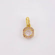 Dije Rombo Tupido 1.05gr / 1.3cm / Oro Amarillo 18K