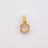 Dije Rombo Tupido 1.05gr / 1.3cm / Oro Amarillo 18K