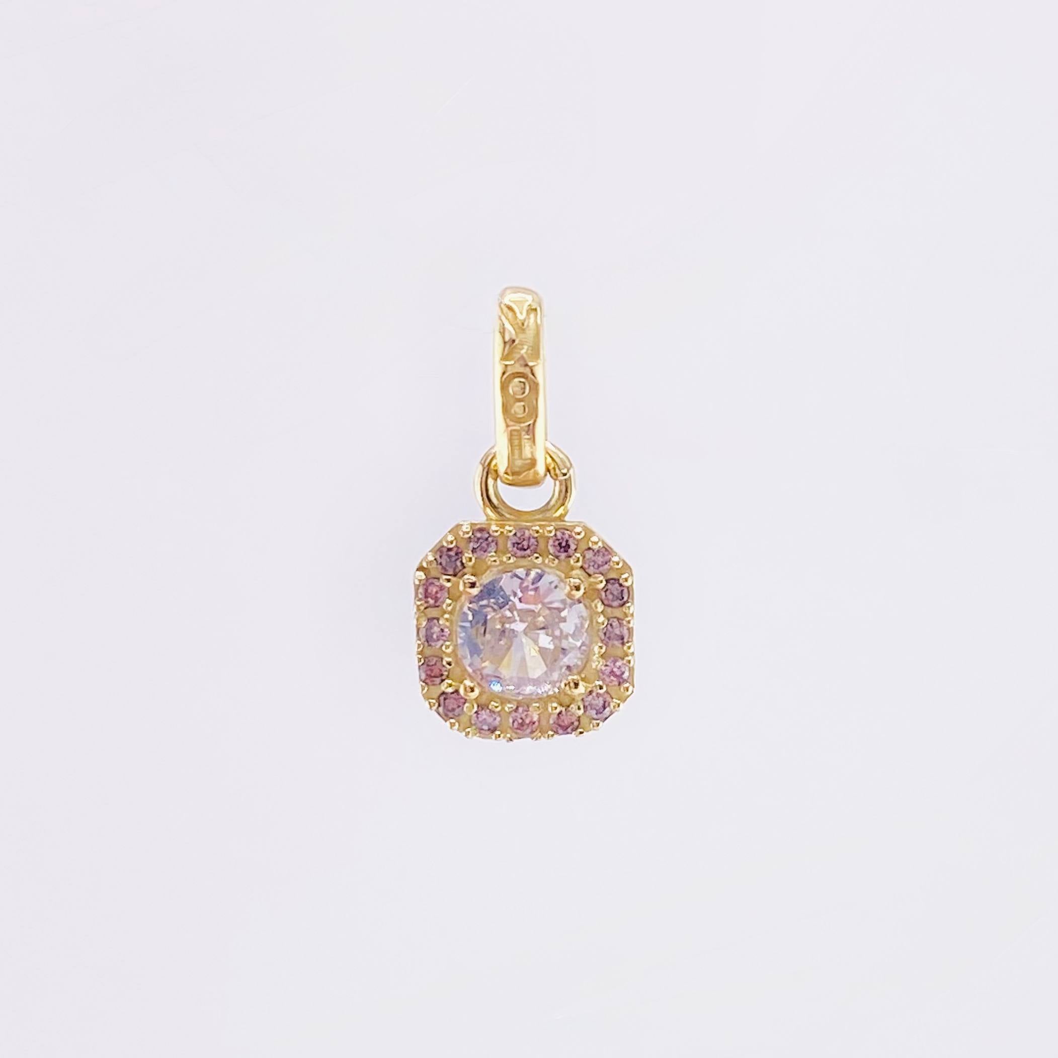 Dije Rombo Tupido 1.05gr / 1.3cm / Oro Amarillo 18K