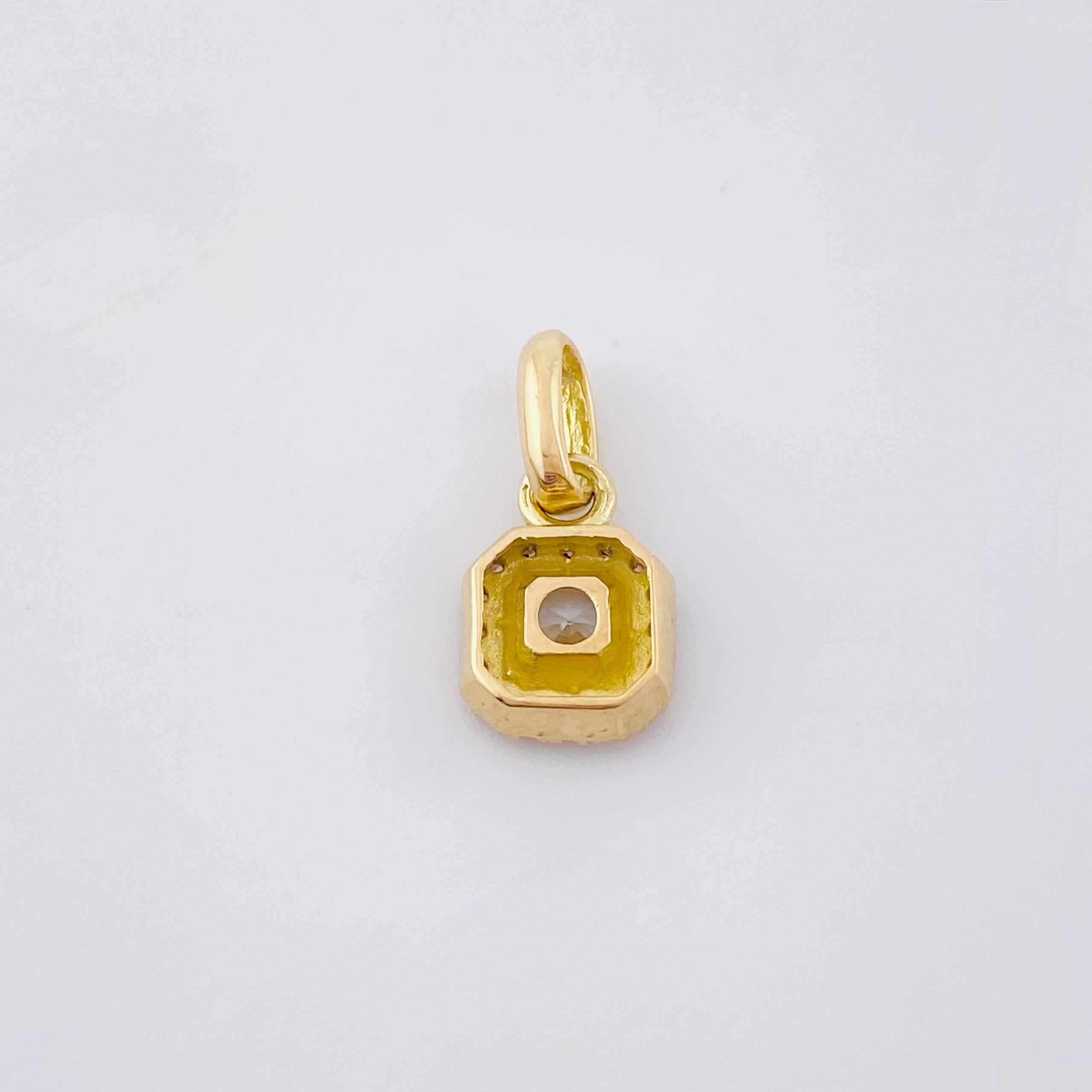 Dije Rombo Tupido 1.05gr / 1.3cm / Oro Amarillo 18K