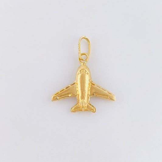Dije Avion 0.55 g / 1.8 cm Oro Amarillo 18K