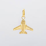 Dije Avion 0.55 g / 1.8 cm Oro Amarillo 18K