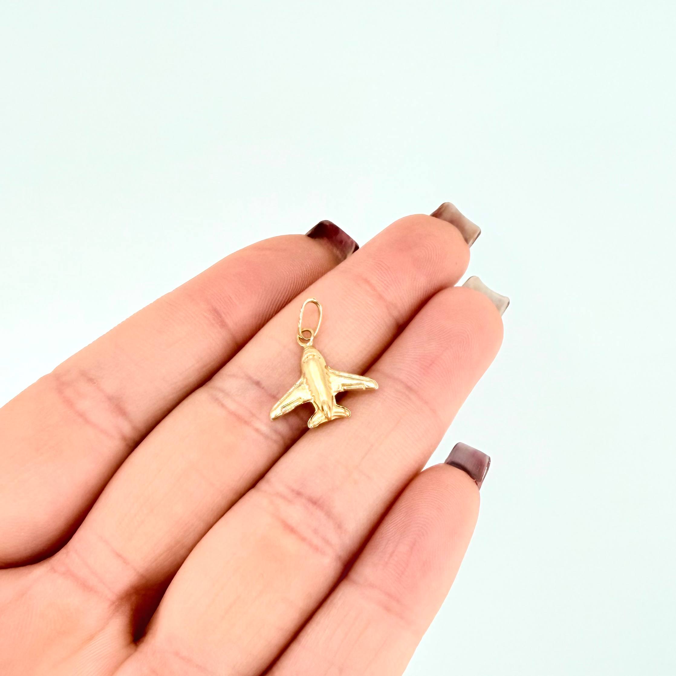 Dije Avion 0.5gr / 1.8cm / Oro Amarillo 18K