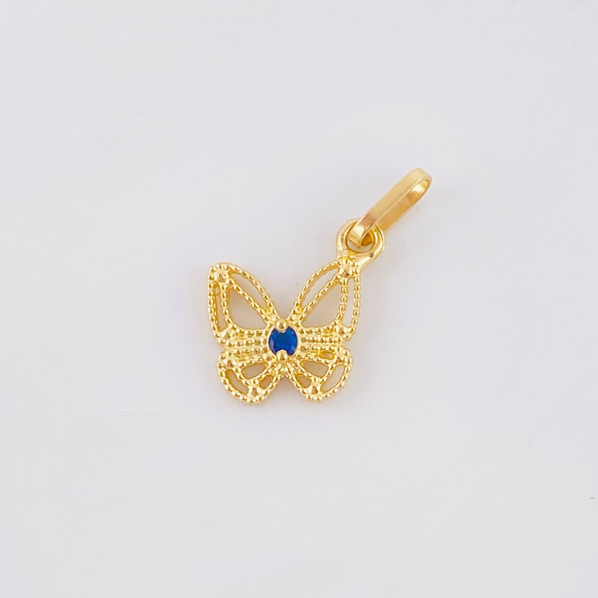Dije Mariposa 0.45gr / 1.5cm / Oro Amarillo 18K