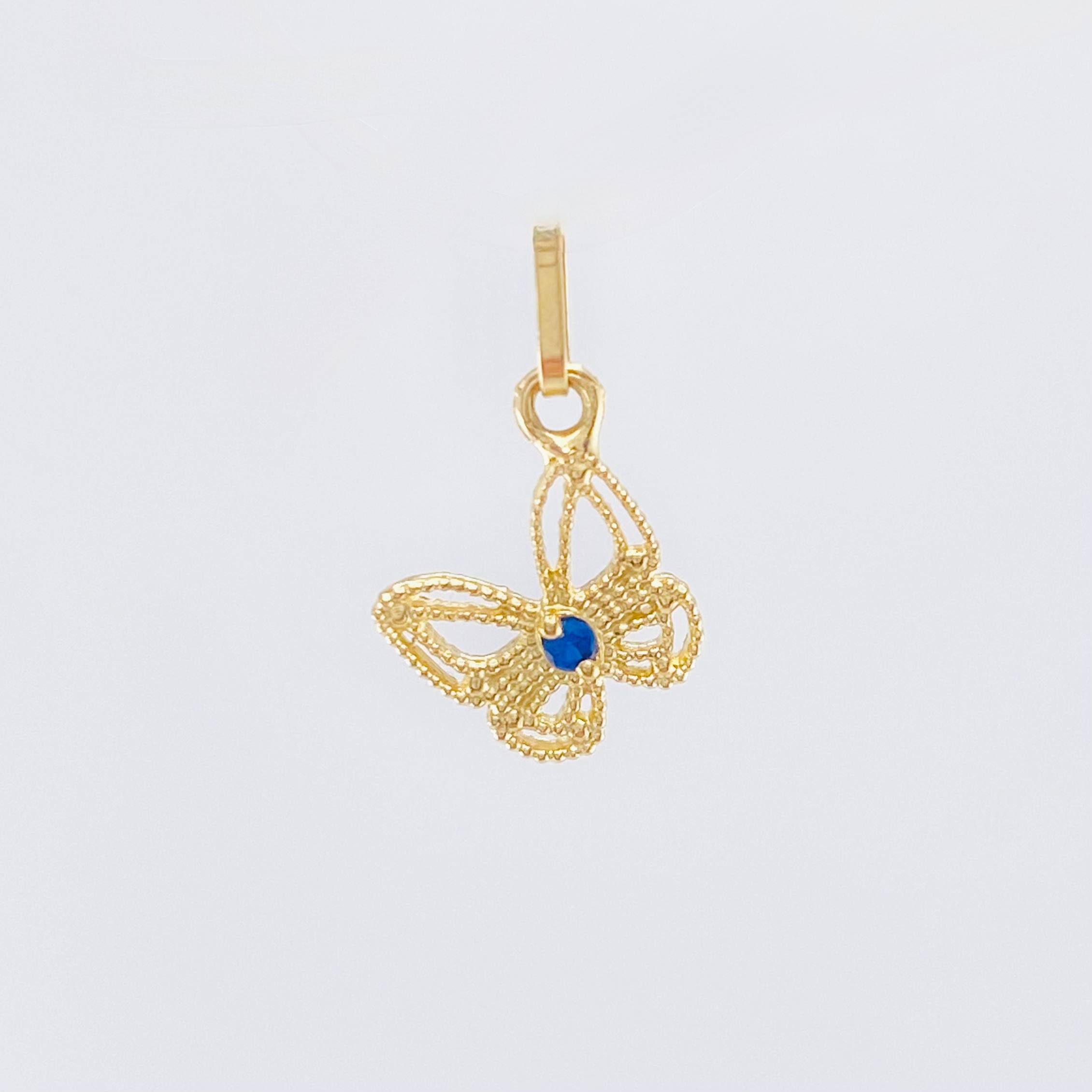 Dije Mariposa 0.45gr / 1.5cm / Oro Amarillo 18K