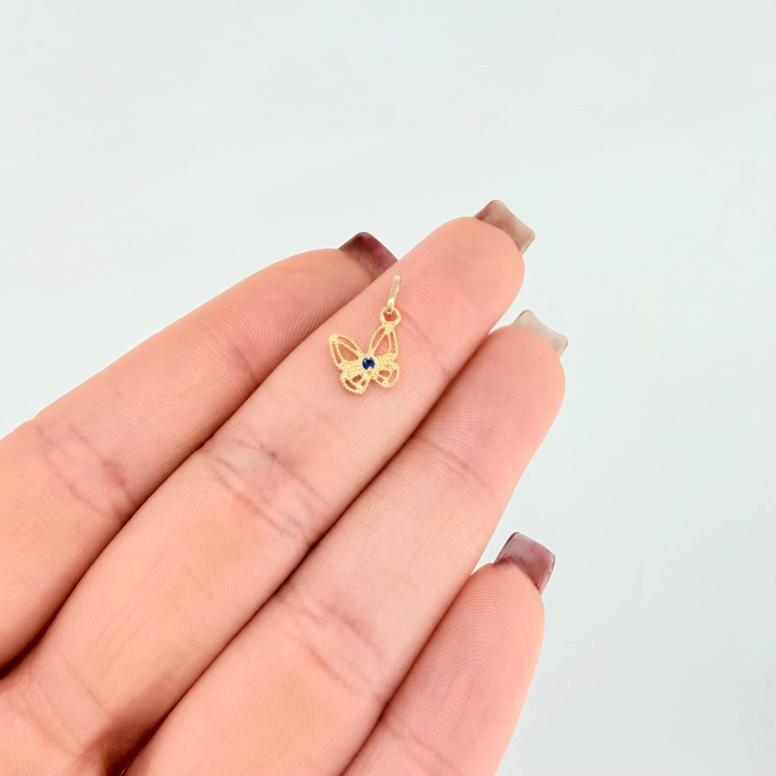 Dije Mariposa 0.45gr / 1.5cm / Oro Amarillo 18K