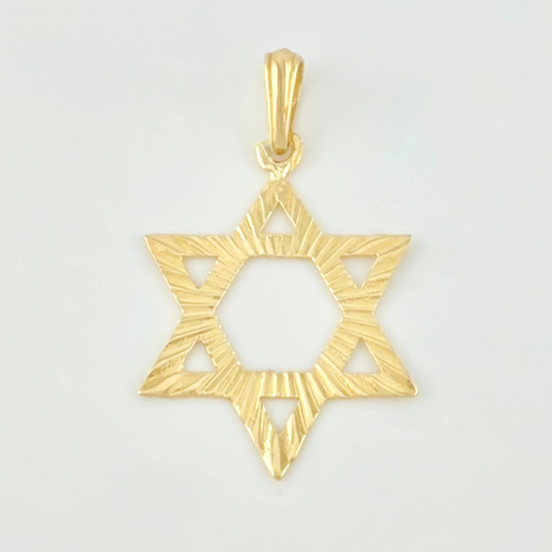 Dije Estrella De David 2.15gr / 4cm / Oro Amarillo 18K