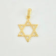 Dije Estrella De David 0.95gr / 2.5cm / Oro Amarillo 18K *