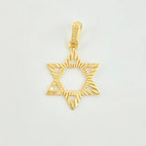 Dije Estrella De David 0.9gr / 2.05cm / Oro Amarillo 18K