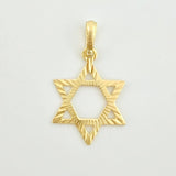 Dije Estrella De David 0.9gr / 2.05cm / Oro Amarillo 18K