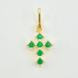 Dije Cruz Tupida 0.4gr / 1.5cm / Oro Amarillo 18K *