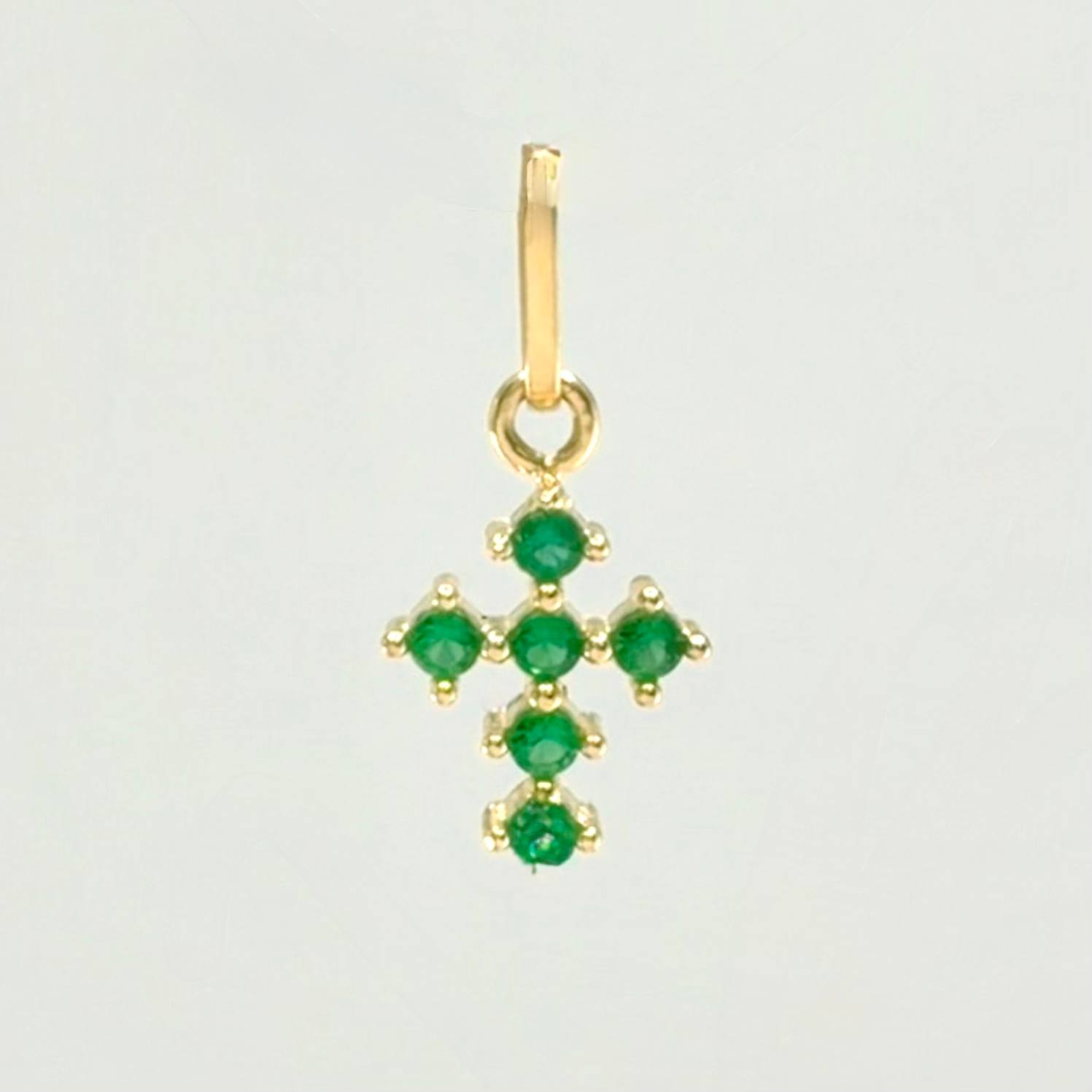 Dije Cruz Tupida 0.45gr / 1.05cm / Oro Amarillo 18K ©