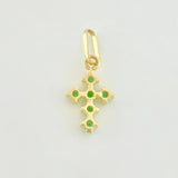 Dije Cruz Tupida 0.4gr / 1.05cm / Oro Amarillo 18K