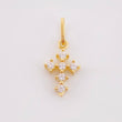 Dije Cruz Tupida 0.35gr / 1.5cm / Oro Amarillo 18K *