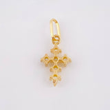 Dije Cruz Tupida 0.45gr / 1.05cm / Oro Amarillo 18K