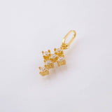 Dije Cruz Tupida 0.45gr / 1.05cm / Oro Amarillo 18K ©