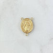 Herraje Crucero Virgen Milagrosa 1.05gr / 1.7cm / Ovalo Troquelado Oro Amarillo 18K
