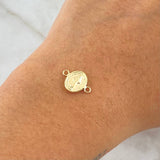 Herraje Virgen Milagrosa 0.5gr / 1.4cm / Troquelada Oro Amarillo 18K ©