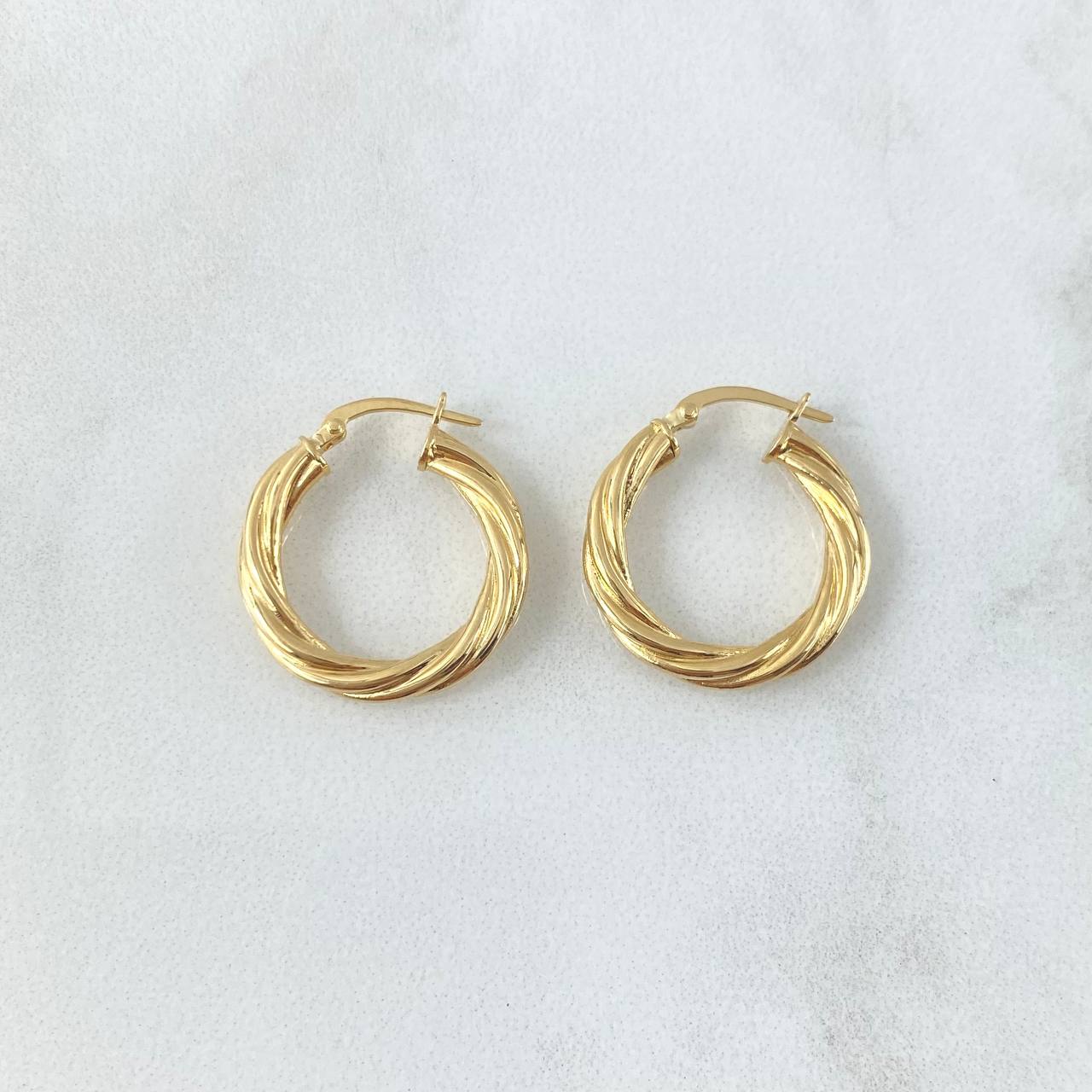 Candongas Emmi 1.6gr / 2cm / Oro Amarillo 18K
