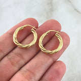 Candongas Emmi 1.95gr / 2cm / Oro Amarillo 18K
